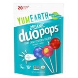 YumEarth Organic Duo Pops – Allergy-Safe Lollipops for Kids' Lunchboxes and Classroom Parties, 20 Individually Wrapped Treats