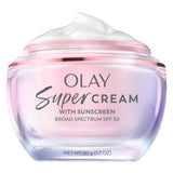 Olay Super Cream with Sunscreen SPF 30 – Elegant Brightening Face Cream with Niacinamide & Hyaluronic Acid