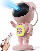 Galaxy Projector Astronaut Lamp – Relaxing White Noise and Star Light for Meditation Corner