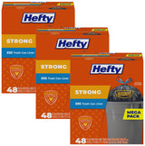 Hefty Strong Drawstring Garbage Bags – Simple, Streamlined Liners for an Intentional Home, 33 Gallon