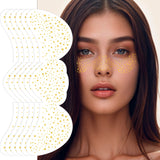 St Patricks Day Accessories Glitter Freckle Tattoos – Cute Birthday Gift for Teen Girls and Her Best Friends, 6 PCS Shamrock Face Sparkle Set