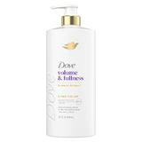 Dove Volume & Fullness Conditioner – Clean Bulk 28 oz Bottle for Fine Hair, Clutter-Free Shower