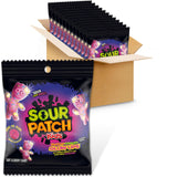 SOUR PATCH KIDS Glow Ups Strawberry-Watermelon Soft & Chewy Candy, Novelty Glow Gift for Teens and Young Adults, 12-3.08 oz Bags