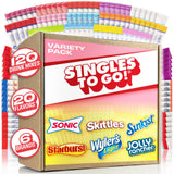 Singles To Go Office Drink Mix - 20 Flavor Variety for Desk Side Hydration During Long Workdays