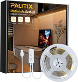 PAUTIX COB LED Strip with Motion Sensor – Focused Home Office Desk Task Light, 5V USB Dimmable CRI90+ LED Strip