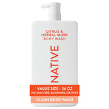 Native Body Wash Coconut & Vanilla 36 oz – Thoughtful Birthday Gift for Her and Mom