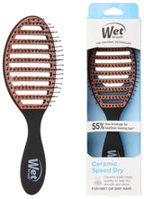 Wet Brush Ceramic Speed Dry Hair Brush – Gentle Self-Care Tool for Curly and Textured Hair, HeatFlex Bristles for Safer Scalp-Friendly Styling