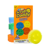 Scrub Daddy Colors Fun Sponge Set – Playful Face Shape Makes Chores Enjoyable for Kids