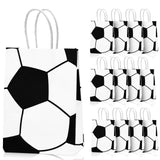 Leezmark Kids Soccer Gift Bags – Themed Treat Bags for Birthday Party Favors, Indoor Playroom & Nursery Celebrations