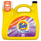 Tide Simply Liquid Laundry Detergent for Mudroom and Daycare Laundry, Refreshing Breeze, 12-Pack