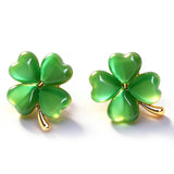St. Patrick's Day Earrings for Women – Trendy Shamrock Stud Gift for Her, Holiday Present Ready to Gift