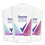 Degree Clinical Protection Antiperspirant Deodorant 5-in-1 – Mindful Bath Time Ritual Staple for Sensitive Skin, MotionSense Fragrance and 72-Hour Protection, Pack of 3