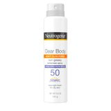 Neutrogena Clear Body SPF 50 Spray – Portable Sun Protection for Beach Days and Poolside Lounging