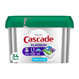 Cascade Platinum Dishwasher Pods, Dish Detergent Soap for Patio Entertaining and Outdoor Hosting, Fresh 59 count