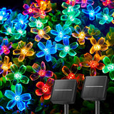 Brightown 60 LED Solar Cherry Blossom Lights – Cozy Bedroom & Living Room Ambient Decor, 8 Lighting Modes