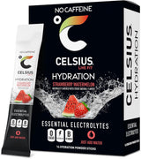 CELSIUS Hydration Powder Sticks – Lemon Lime Portable Electrolyte Drink Mix for Hiking, Camping, and Trail Hydration