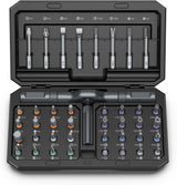 PrecisionTool 42-in-1 Magnetic Ratchet Screwdriver Set – Clutter-Free Drawer Replacement for Bulky Allen Key Bundles, Single Compact Case