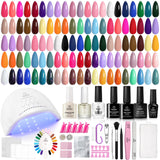 Beetles Petal Symphony Gel Polish Set – Clutter-Free Vanity Essential, 40-Piece Organized Tray with 36 Pastel Shades in One Case