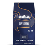 Lavazza Super Crema Ground Coffee, Medium Roast, Reliable Workday Coffee for Home Office and Coworking Kitchens, 32 oz Bag for Espresso and Pour Over