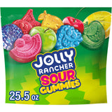 JOLLY RANCHER Sour Gummies Assorted Fruit Flavored Candy Resealable Bag, 25.5 oz – Sweet Birthday Gift for Mom and Her Friends, Shareable Holiday Candy for Her