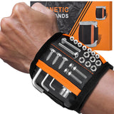 Tmacker Magnetic Wristband for Screws and Drill Bits – Boost Workshop Efficiency with 15 Strong Neodymium Magnets
