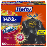 Hefty Ultra Strong 30 Gallon Trash Bags – Portable Heavy-Duty Bags for Patio Parties, Camping Trips, and Outdoor Events