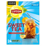 Lipton Sweet Tea Keurig Pods – Housewarming Gift Basket Idea for Tea Lovers, Rainforest Alliance Certified Iced Tea 24-Count