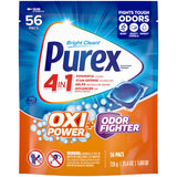 Purex Advanced Oxi + Odor Fighter Laundry Pacs for Bedding and Towels, Calming Fresh Morning Scent Detergent