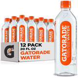 Gatorade Water – Desk-Friendly Alkaline Hydration for Focused Workdays at Home and the Office, 1L 6-Pack