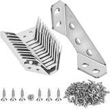 Corner Bracket Co. Waterproof Stainless Steel Corner Brackets, Patio and Porch Furniture Connectors with Screws
