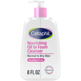 Cetaphil Nourishing Oil to Foam Cleanser – Hypoallergenic, Fragrance-Free Daily Wash for Reactive Skin, 8 fl oz