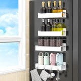 MagnetBrand Fridge Spice Shelf – Clean-Lines Storage for Small Kitchens, Tool-Free Magnetic Mount in Cream White