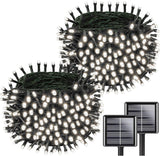 Lumify Solar String Lights – Clean White & Warm White Minimalist Patio Lighting, 180FT