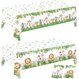 QIYANPAX Sports Themed Disposable Table Cover – Safe Kids Birthday Party Tablecloth Set for Home & Backyard, 54 x 108 Inch