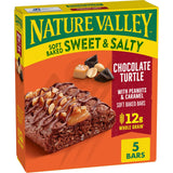 Nature Valley Sweet and Salty Bars – Better-for-You Pantry Snack, Whole Grain Chocolate Turtle 5 Ct