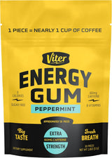 Viter Energy Caffeine Chewing Gum – Practical Stocking Stuffer for Coffee Lovers and Busy Professionals