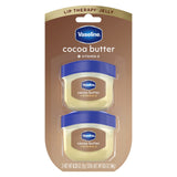 Vaseline Cocoa Butter Lip Balm Mini 2 ct – Affordable Birthday Gift for Her, Pocket-Size Dry Lip Remedy