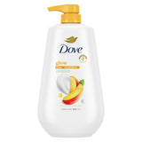 Dove Body Wash with Pump – Clutter-Free Master Bathroom Cleanser in a Recycled Plastic Bottle, 30.6 oz Gentle Exfoliate