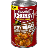 Campbell's Chunky Chili Mac Soup, 18.8 oz Can – Kid-Friendly No-Heat Family Lunch for After-School Snack Time
