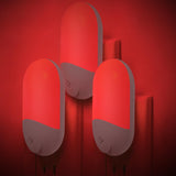 LumiRed Ultra Slim Red Night Light for Clean Modern Bedroom, Dusk to Dawn Auto Sensor 2-Pack