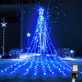 BlcTec Waterfall Christmas Lights – All-Weather Patio and Garden Décor for Yard Walkways and Rooflines