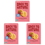 Back to Nature Classic Round Crackers – Kid-Friendly Lunchbox Snack with No Artificial Additives, 6.5 oz Box