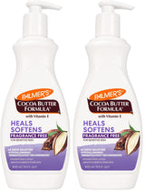 Palmer's Cocoa Butter Formula Fragrance Free Lotion – Clean Design Pump Bottle for Clutter-Free Bathroom Counters, 13.5 Fl Oz, Pack of 3
