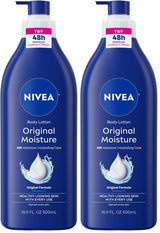 NIVEA Original Moisture Body Lotion with Vitamin E – Post-Shower Wind-Down Hydration for Soft, Healthy Skin, 16.9 Fl Oz