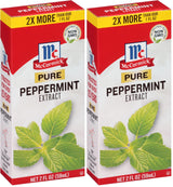 McCormick Pure Peppermint Extract, 2 fl oz – Family Friendly Baking Extract for Holiday Cookie Making