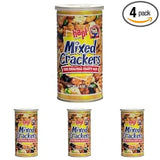 Hapi Snacks Assorted Cracker Tin – Peanut-Free Snack Mix Safe for Kids' Lunchboxes and Birthday Parties