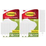 Command 20 lb XL Heavyweight Picture Hanging Strips Housewarming Gift for New Homeowners, Damage-Free Wall Decor Kit