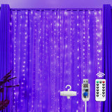 Brightown 300 LED Fairy Curtain Lights, Cool to the Touch and Timer USB String Lights for Kids Room and Nursery, 8 Lighting Modes with Remote
