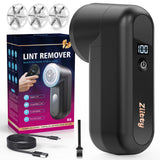 Ziitty Lint Remover – Family-Safe Fabric Shaver with Auto-Stop Lid Lock for Curious Kids