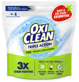 OxiClean Triple Action Free Powder – One-Pouch Laundry Solution for Uncluttered Homes, Replaces Multiple Cleaners